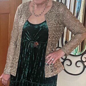 Chico's Shimmer Lace Delicate Jacket